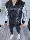 Geaca barbati neagra din piele ecologica B5994 28.1-1.2