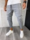 Pantaloni de trening conici gri B6067 P18-5.2