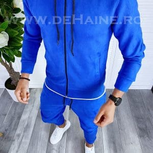 Trening barbati albastru pantaloni + hanorac B6115 D9-2