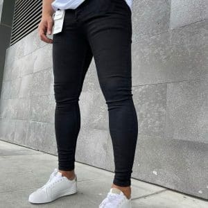 Blugi barbati conici negri B6221 D2