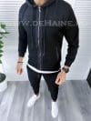Trening barbati negru pantaloni + hanorac B6283 22-1