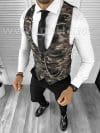 Vesta barbati eleganta slim fit camuflaj B8075 76-4 E/ 131-5