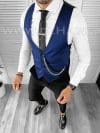 Vesta barbati eleganta slim fit bleumarin B8123 75-4 e