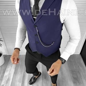 Vesta barbati eleganta slim fit mov B8158 75-4 E