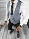 Vesta barbati eleganta slim fit bleu B8164 132-5 e