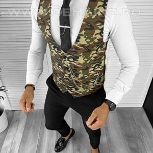 Vesta barbati slim fit camuflaj B8249 76-4 E/ 133-5
