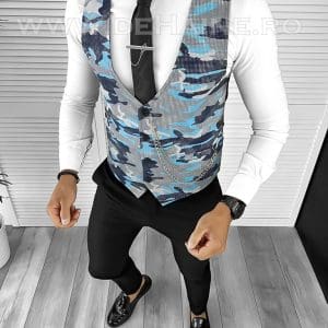 Vesta barbati slim fit camuflaj B8255 75-4 E
