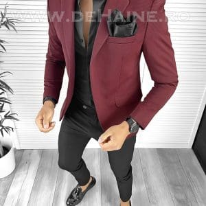 Sacou barbati slim fit grena B8341 70-3 E