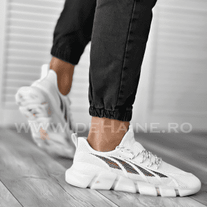 Adidasi barbati casual albi B8527 A17-2