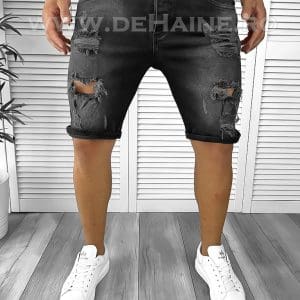 Blugi barbati scurti conici negri B8865 B12-4