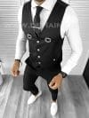 Vesta barbati eleganta slim fit neagra B8926 M4-1.1