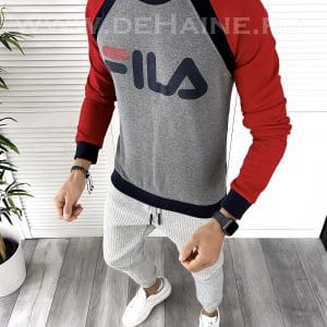 Bluza barbati slim fit gri B9628 P18-4.2