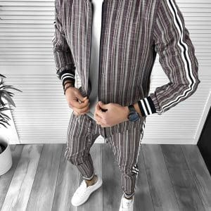 Trening barbati slim fit Pantaloni + Hanorac B9875 16-5