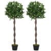 Outsunny set 2 plante artificiale,Ф16×120 cm fiecare, verzi | Aosom Ro