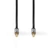 Cablu audio jack stereo 2.5mm la jack stereo 3.5mm 1m, Nedis CAGP21250BK10