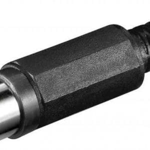 Mufa RCA tata cu protectie pentru cablu negru, Goobay G11277