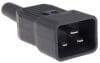 Conector de alimentare C20 IEC60320 230V tata, CS220M16