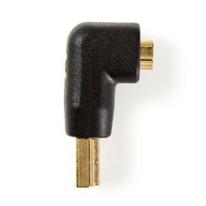 Adaptor HDMI T-M unghi 90 grade, Nedis CVGP34901BK