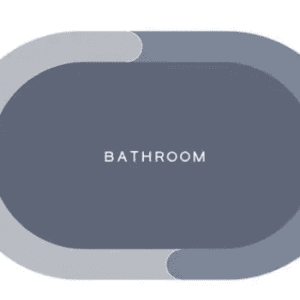 Covoras super absorbant pentru baie cu uscare rapida model BATHROOM MARE