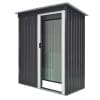 Magazie de Scule Outsunny din Otel, 1 Usa Glisanta, Acoperis inclinat 163x89x182cm | Aosom RO