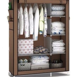 UB Dulap CREAM Haine 2 compartimente Textil