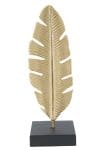 Mauro Ferretti Decor Frunze Glam Cu Suport Pentru Lumanari Cm 10X10X30