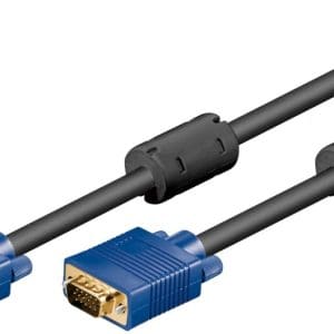 Cablu SVGA T-T 10m Negru, Goobay G93378