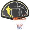 Cos de Basket pentru copii si adulti de interior si exterior din otel si PE, 110x90x70 cm, Negru si Galben SPORTNOW | Aosom RO