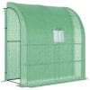 Outsunny Sera de Perete pentru legume, fructe, plante din Otel si PE, protectie plante 200x100x213cm | Aosom ro