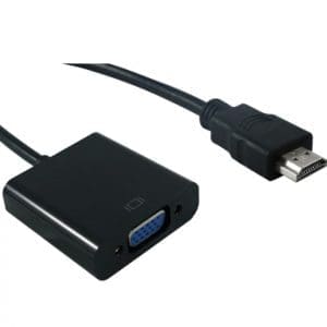 Adaptor MYCON HDMI la VGA T-M 12cm Negru, CON3200