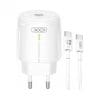 Incarcator priza USB type C 3A/20W + cablu USB type C Alb, XO L113
