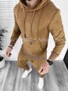 Hanorac barbati slim fit maro K024 P19-2.3