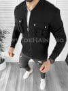 Hanorac barbati negru slim fit K034 55-3