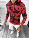 Hanorac barbati slim fit cu imprimeu PANDA rosu K246 I6-2 E