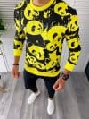 Bluza barbati slim fit galbena K294 N3-5