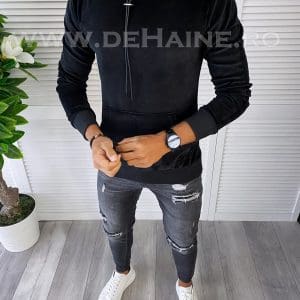 Hanorac barbati negru slim fit K305 18.2-2