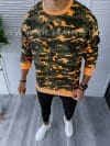 Bluza barbati camuflaj oversize orange K347 29.3-1.2.3 E 112-2/124-5