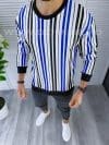 Bluza barbati slim fit albastra K352 20.3-1.2 E/56-4
