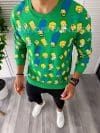 Bluza barbati verde slim fit K366 7-4