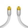 Cablu audio optic Toslink T-T 2m Alb, KOM-TW400020