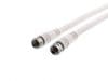 Cablu antena coaxial F tata-tata 1.8m Alb, KPO2288