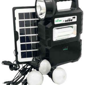 Kit solar portabil CCLAMP CL-810, cu 3 becuri incluse, Radio FM si Bluetooth