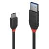Cablu USB 3.1 tip A la tip C T-T 3A 0.5m Black Line, Lindy L36915