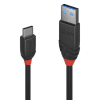 Cablu USB 3.1 tip A la tip C Black Line 3A 1.5m Negru, Lindy L36917
