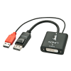 Adaptor DVI-D la Displayport M-T Activ alimentare USB, Lindy L38145