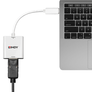 Adaptor USB 3.1-C la Displayport T-M alb, Lindy L43245