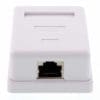 Priza aplicata STP cat.6 1 port, LANBOX-SM-F6-WL