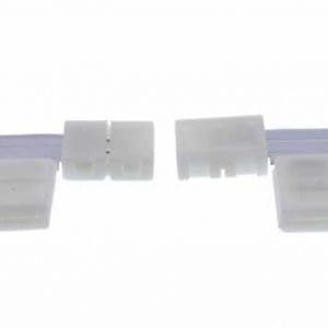 Set 2 bucati conector banda LED 8mm PCB forma T, LEDST-CON-T8-WL