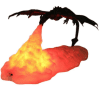 Lampa 3D dragon care sufla foc