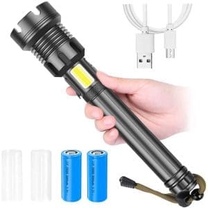 Lanterna F226-P120 METALICA cu Led P120 PUTERNIC iluminare de urgenta si functie Power Bank